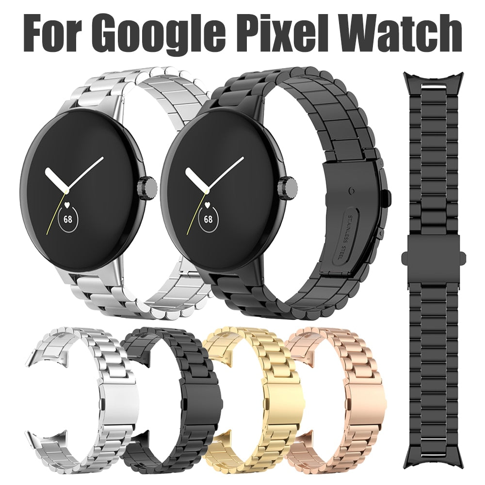 Classic Buckle Stainless Steel Strap for Google Pixel Watch