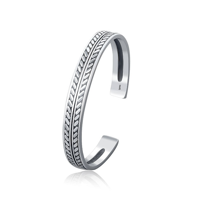 New Retro Handmade Feather Leaf Personality Opening Bracelet - iRelax® Australia