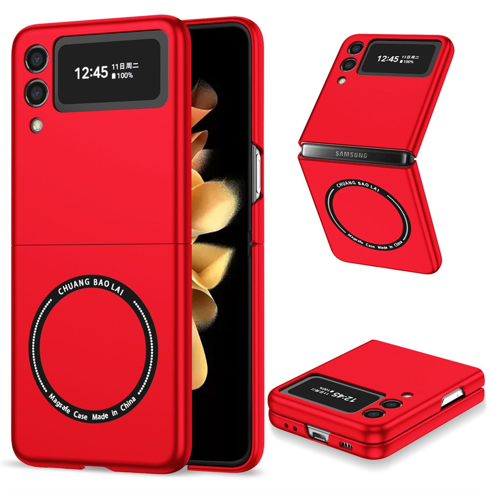 Ultra Thin Magnetic Case for Samsung Galaxy Z Flip Red - iRelax® Australia