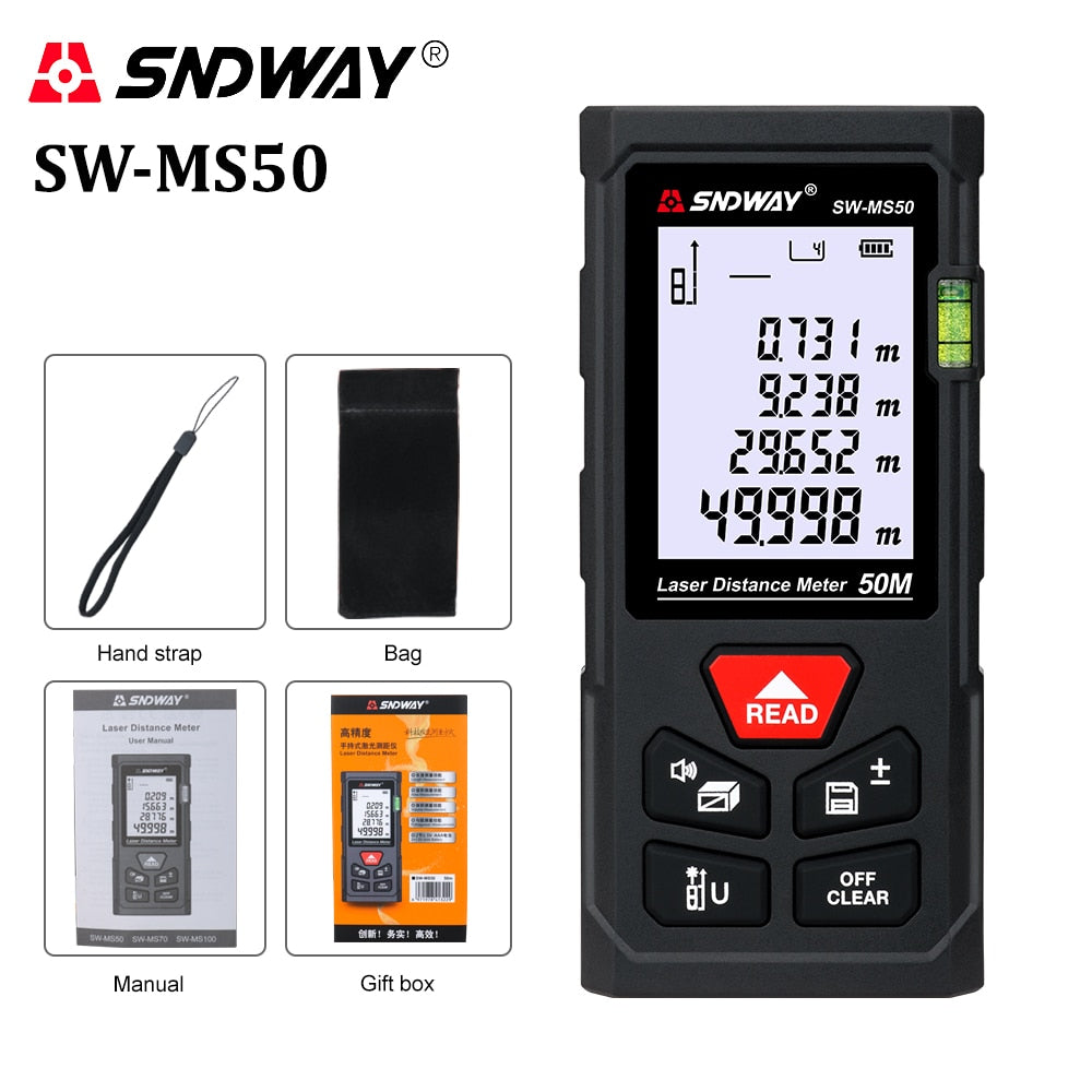 Laser Distance Measuring Meter MS50 50M - iRelax® Australia
