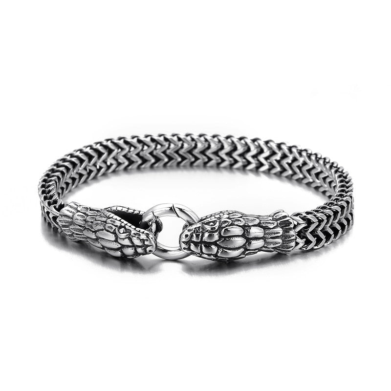 Vintage Animal Dragon Punk Trend Bracelet AL6408-Silver-22cm - iRelax® Australia