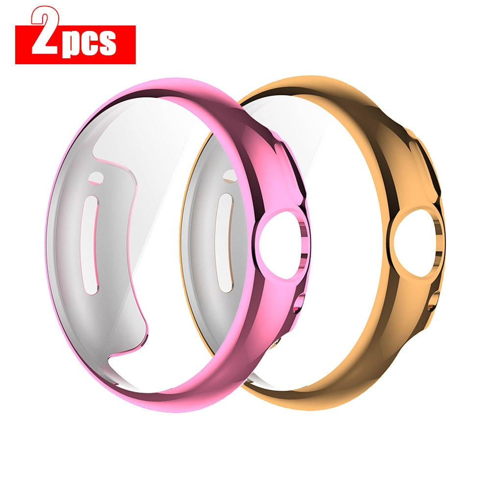 2pc Protective Case Screen Protector For Pixel Watch