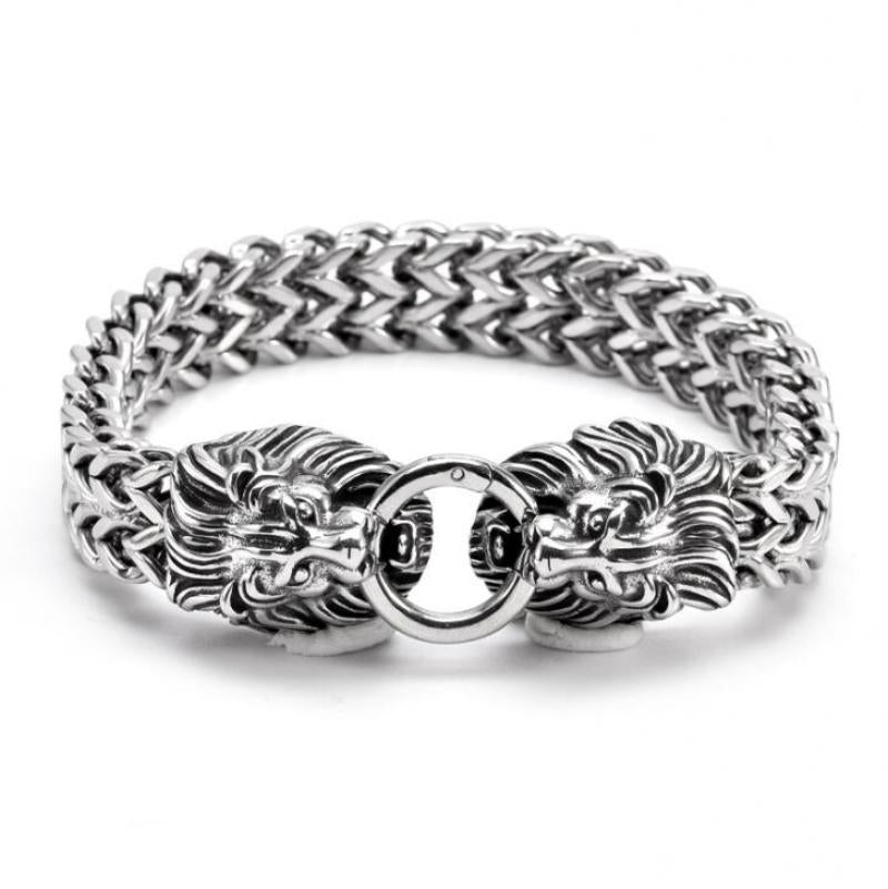 Vintage Animal Dragon Punk Trend Bracelet AL0085-Silver-21cm - iRelax® Australia
