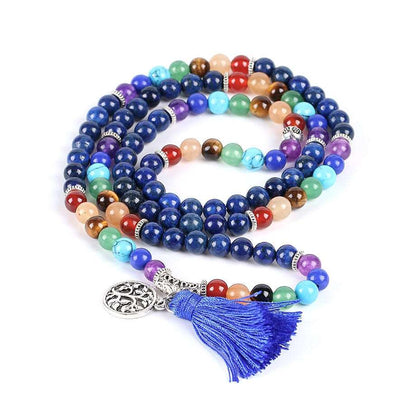 7 Chakra Multilayer 108 Mala Beads Charms Bracelets - iRelax® Australia