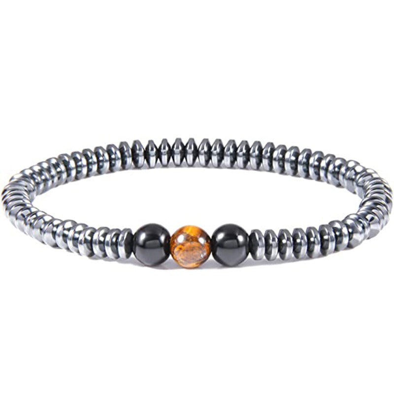 Tiger Eye Frosted Stone Combination 8mm Beaded Bracelet