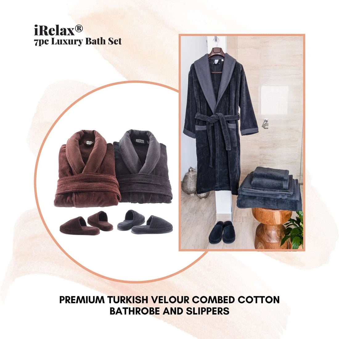 7pc Luxury Turkish Bath Set - iRelax® Australia