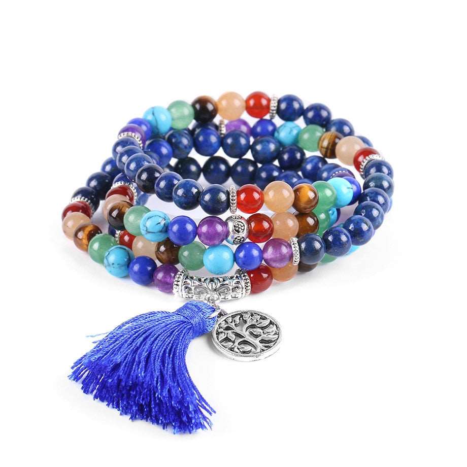 7 Chakra Multilayer 108 Mala Beads Charms Bracelets - iRelax® Australia