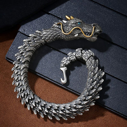 Vintage Style Handcrafted Silver Bracelet