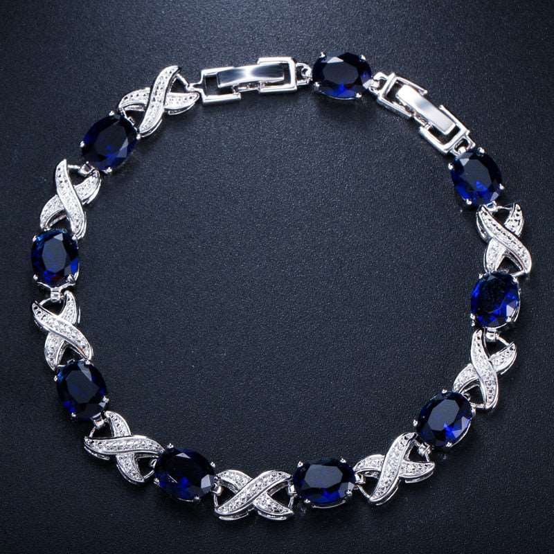 925 Sterling Silver Gemstone Bangle - iRelax® Australia