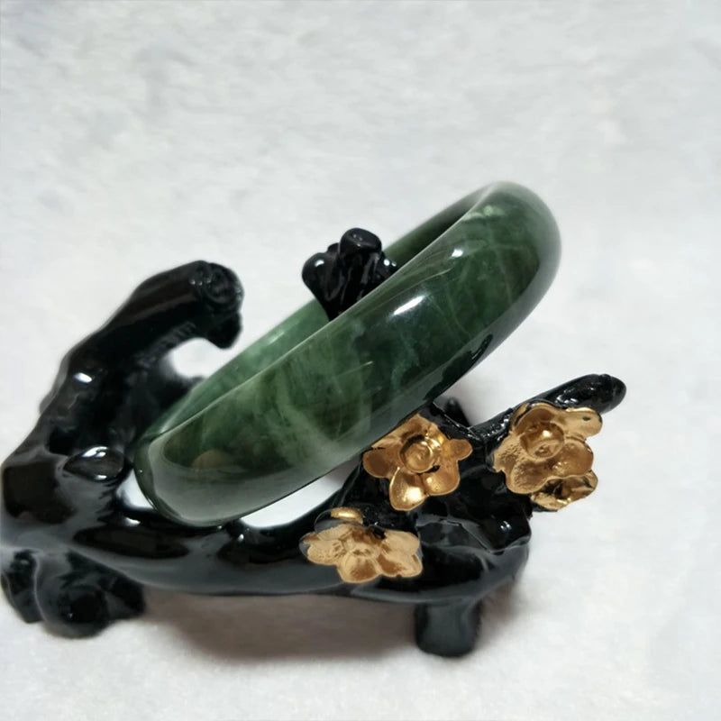 Natural Emerald Oil Cyan Jade Luxury Bracelet
