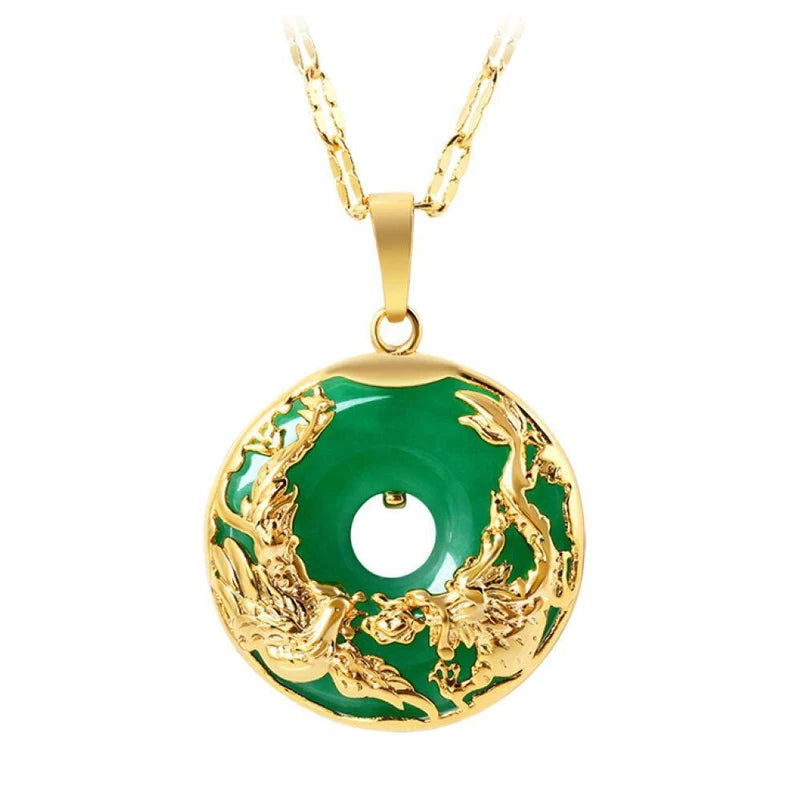 Natural Green Hetian Jade Pendant