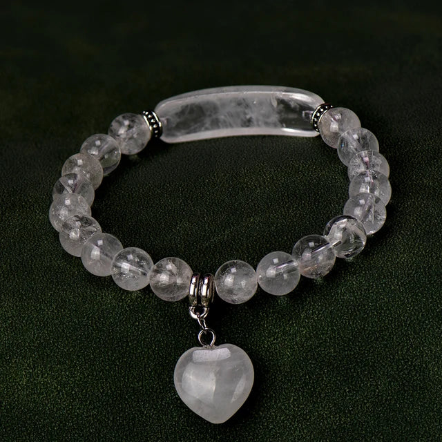 Natural Moonstone Jade Beaded Bracelet