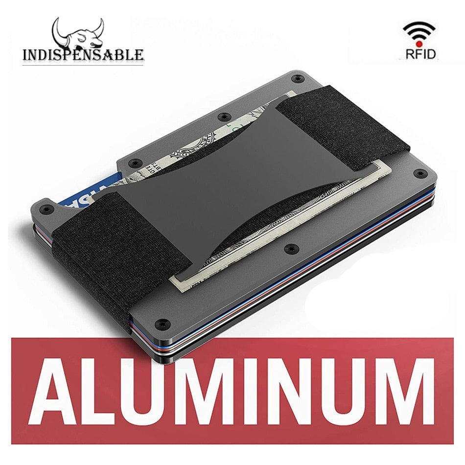 Slim Metal Carbon Fiber Aluminium RFID Wallet Card Holder - iRelax Australia