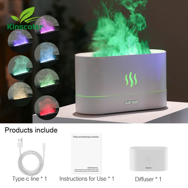 Air Humidifier Ultrasonic Cool Mist Maker Essential Oil Diffuser Aroma Lamp 180ml White Pro - iRelax Australia