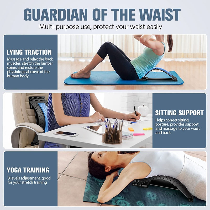 Back Stretcher Multi-Level Adjustable Massager