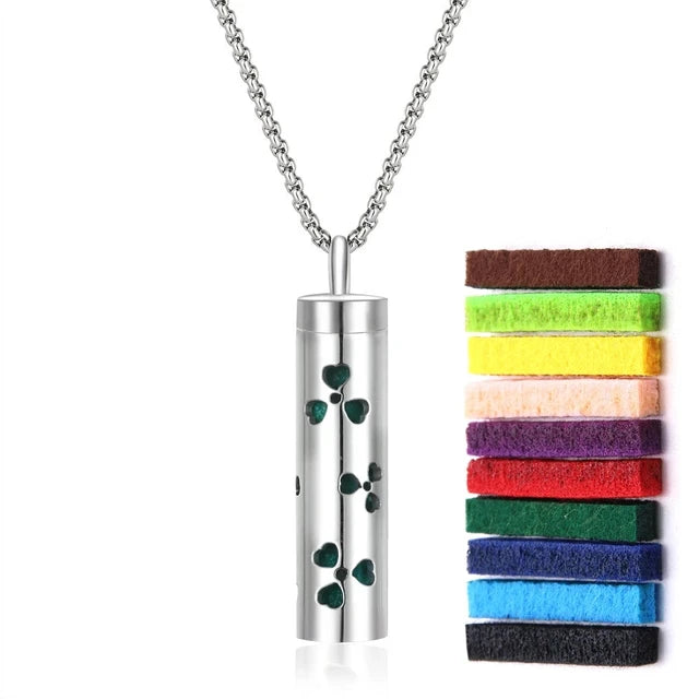 Stainless Steel Aromatherapy Necklace Diffuser Pendant