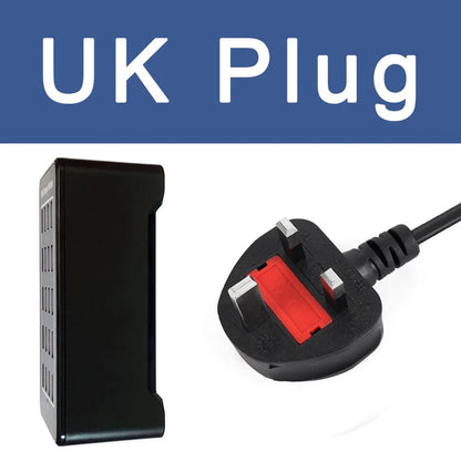 Universal Desktop 150W USB Fast Charging Station 10-Port USB(50W) UK Plug - iRelax® Australia