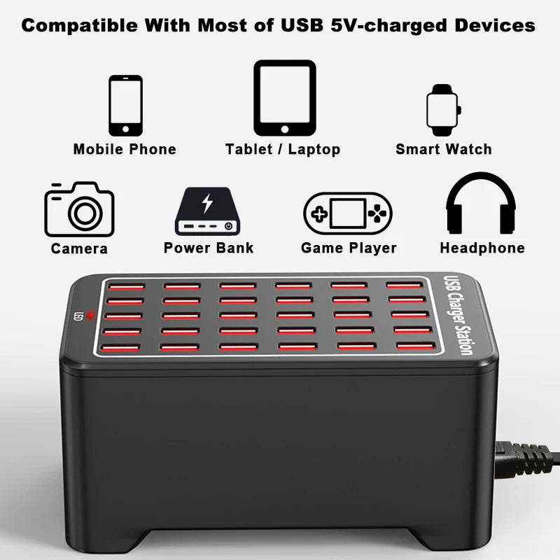 Universal Desktop 150W USB Fast Charging Station - iRelax® Australia
