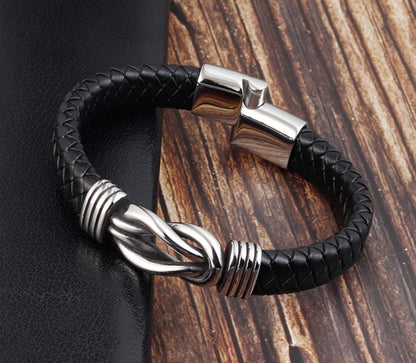 Fashion Irregular Graphic Men's Leather Bracelet