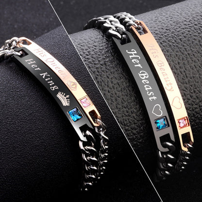2 Style Couple's Chain Bracelet