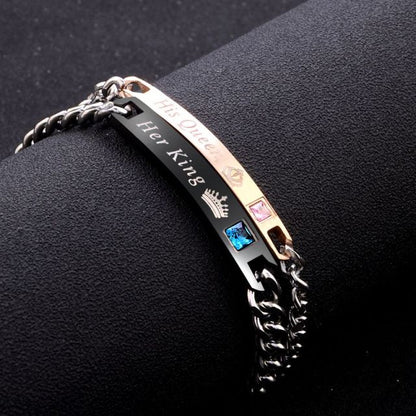 2 Style Couple's Chain Bracelet