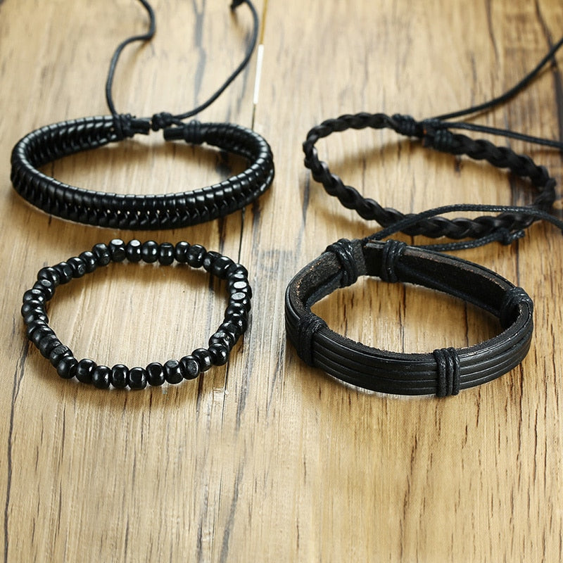 4pcs Set Adjustable Length Bohemia Bracelets