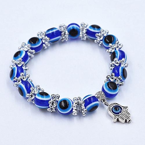 Handmade Evil Eye Beads Elastic Bracelet Default Title - iRelax® Australia