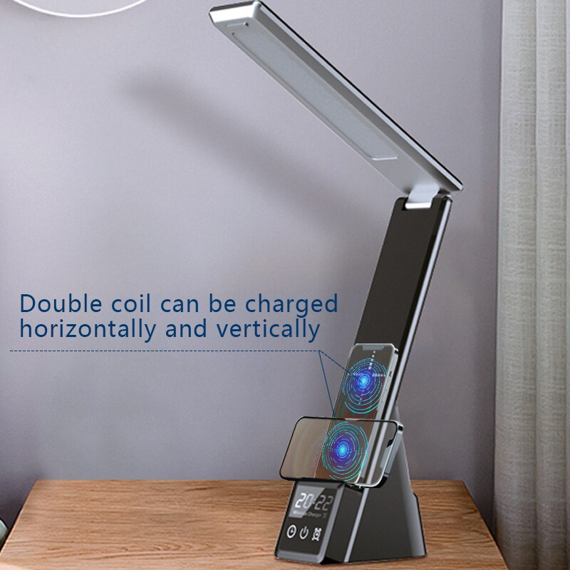 Multi-Function 4-in-1 Table Lamp with Fast Wireless Charger