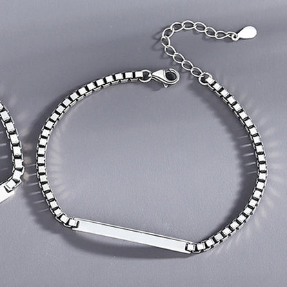 Couple Bracelet Sterling Silver Korean Version Niche Design Bracelet