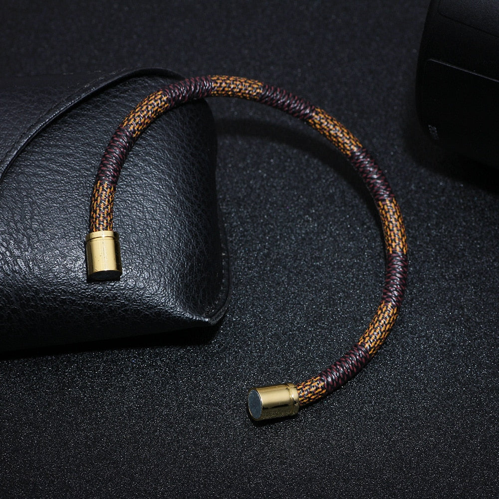 Leather Bracelets with Magnetic Clasp