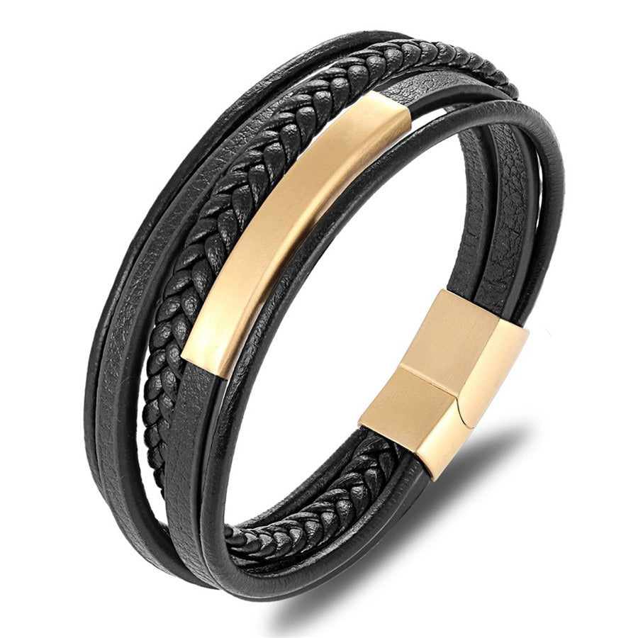 Classic Genuine Leather Multilayer Handmade Bracelet - iRelax® Australia