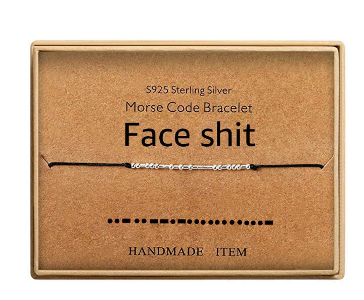 Morse Code Handmade Silk Cord Bracelets for Women