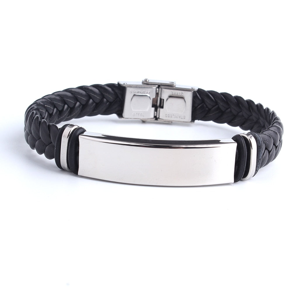 Leather with Stainless Steel Bracelet - iRelax® Australia