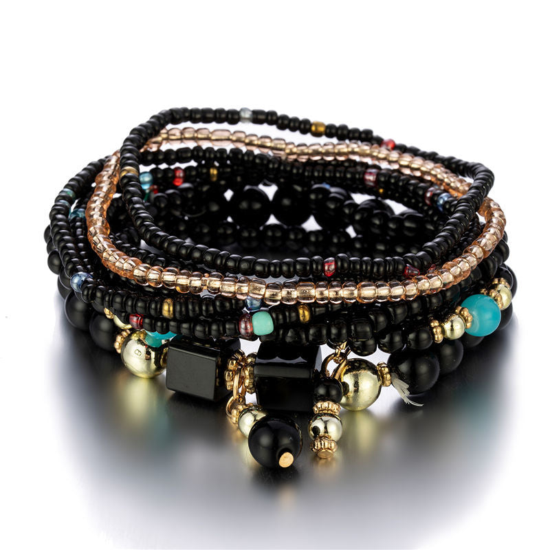 Boho Multilayer Creative Turquoise Beaded Bracelet