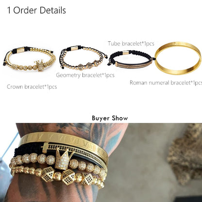 Classical Hip Hop Set of 4 Bracelets - iRelax® Australia