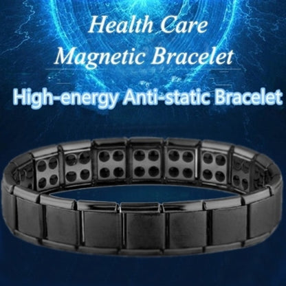 Stainless Steel Black Germanium Magnetic Bracelet