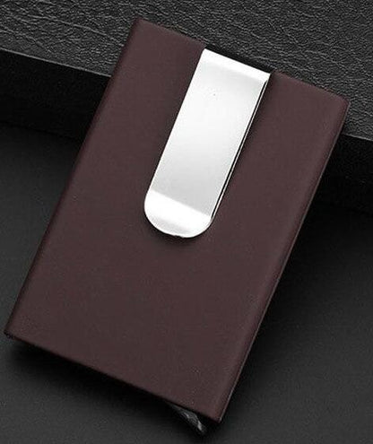 Credit Card Holder Aluminium Wallet with Money Clip