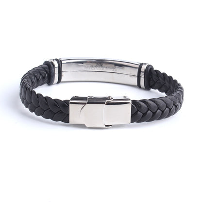 Leather with Stainless Steel Bracelet Default Title - iRelax® Australia