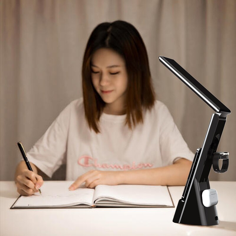 Multi-Function 4-in-1 Table Lamp with Fast Wireless Charger