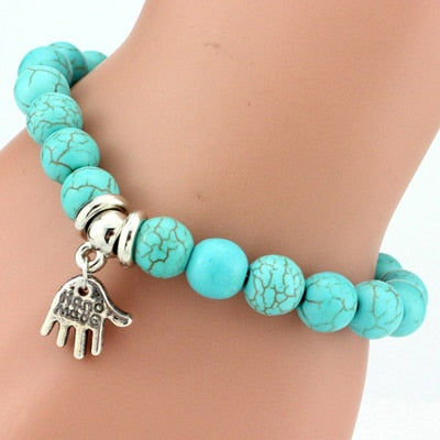 Vintage Boho Charm Natural Stone Bracelet Hand - iRelax® Australia