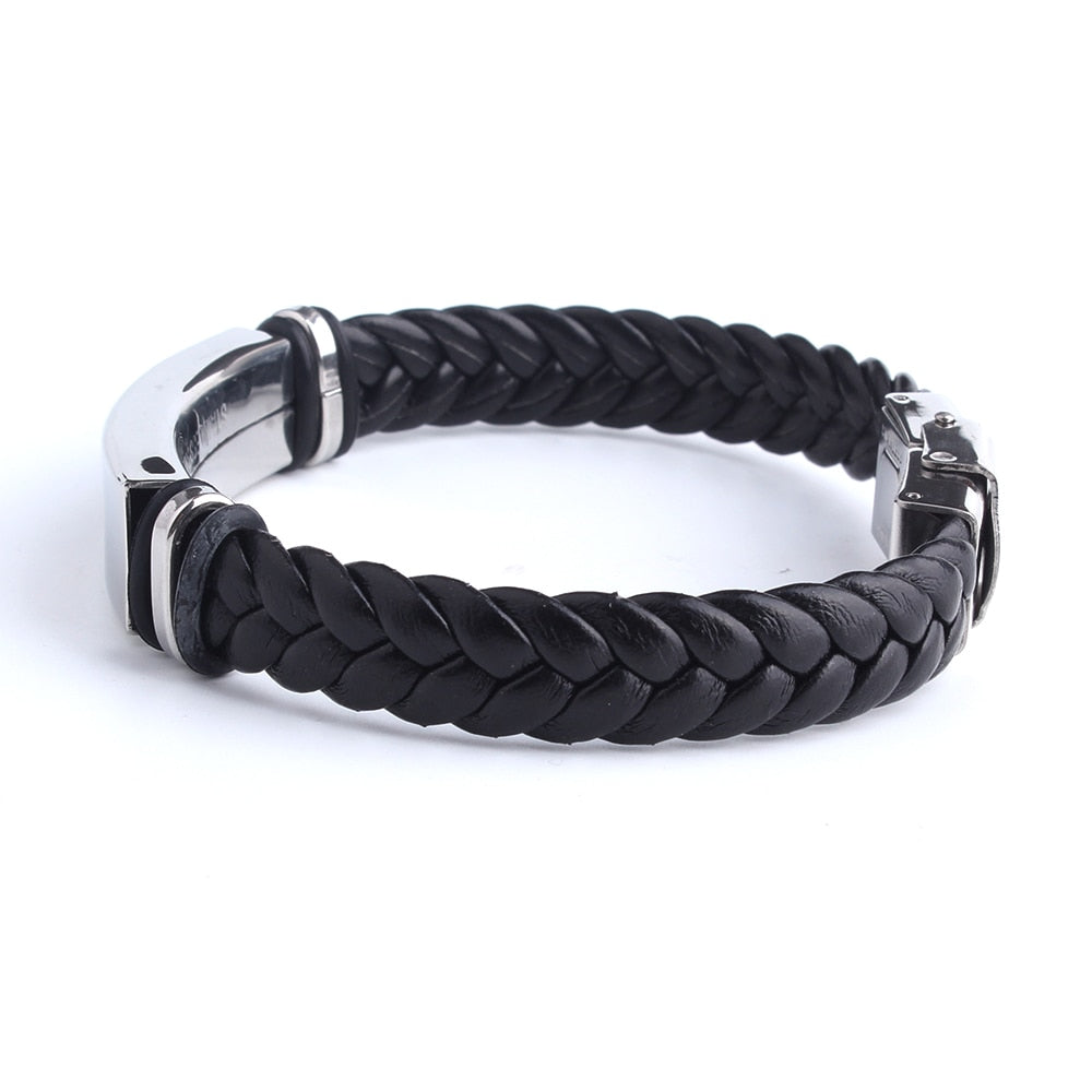 Leather with Stainless Steel Bracelet - iRelax® Australia