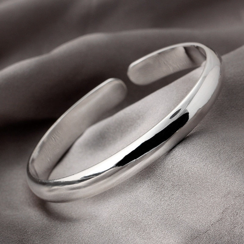 Silver Colour Trendy Couples Cuff Bangles & Bracelet