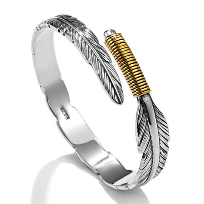 Fashion Creative Feather Cuff Bracelet