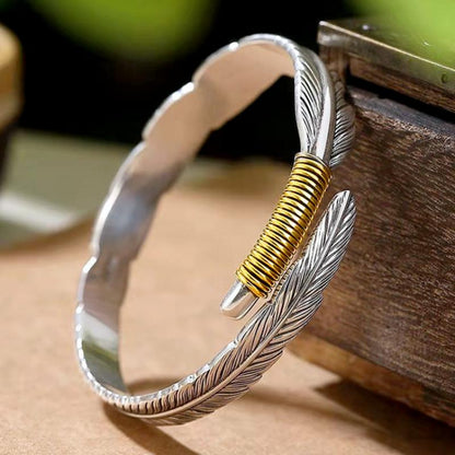 Fashion Creative Feather Cuff Bracelet