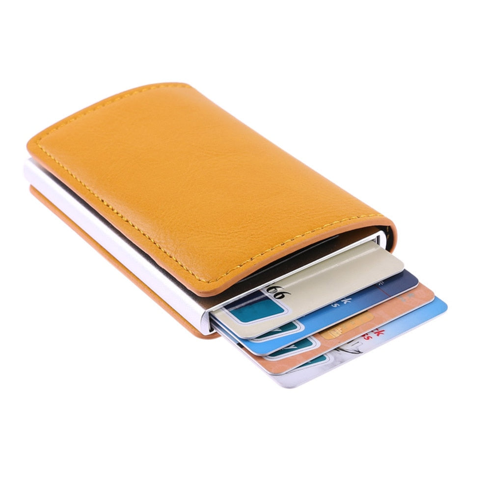 Leather RFID Blocking Credit Card Holder