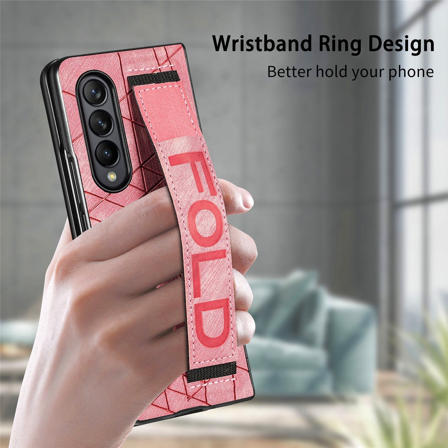 Leather Wristband Case for Samsung Galaxy Z Fold 4
