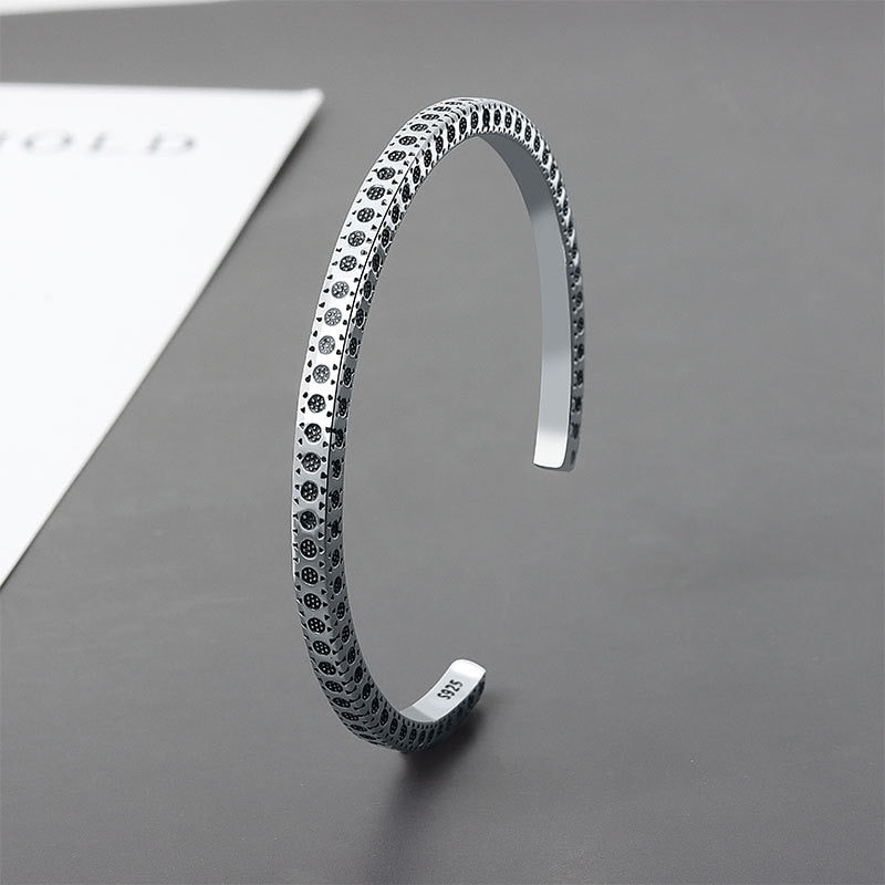 New Design Retro Simple Boho Polka Dot Open Bracelet