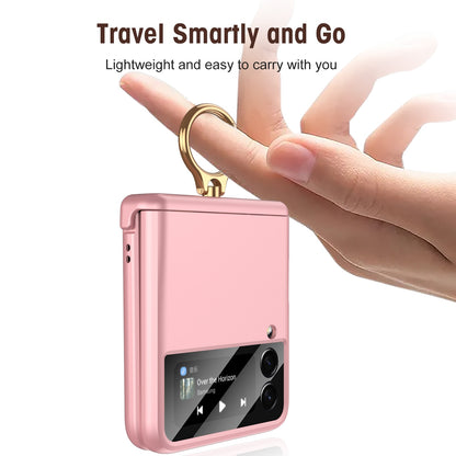 Magnetic Hinge Case For Samsung Galaxy Z Flip with Ring Holder